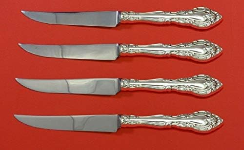 Gorham tarafından Baronial Yeni Gümüş Biftek Bıçak Seti 4 adet HHWS Custom Made