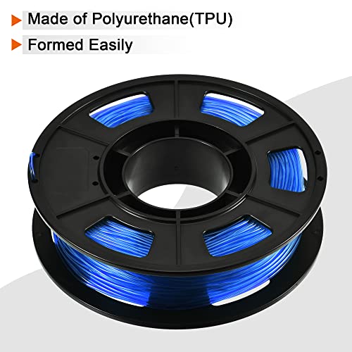 MECCANİXİTY 1.75 mm Filament TPU Mavi 0.25 KG Boyutsal Doğruluk + / -0.05 mm 3D Yazıcı için