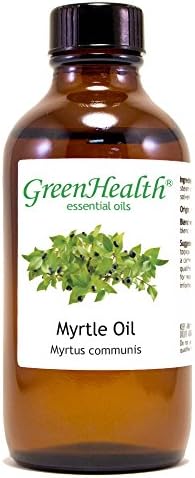 Myrtle - 4 floz (118 ml) Kapaklı Cam Şişe - %100 Saf Uçucu Yağ-GreenHealth
