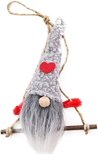 Pretty Comy Noel Dekorasyon Bebek Peluş Gnome Bebek Kolye Damla Süsler Noel Ağacı Tatil Süslemeleri