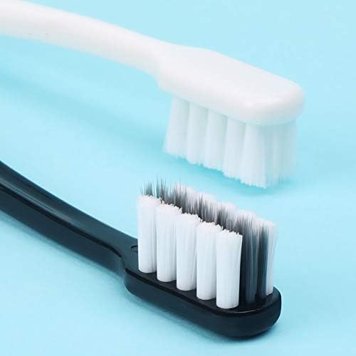 Diş fırçası Orta Firma Kıllar Diş Fırçaları Manuel Yetişkinler Çocuklar için 4 Paket Siyah Beyaz Sarı Gri (Renk : Çok Renkli)