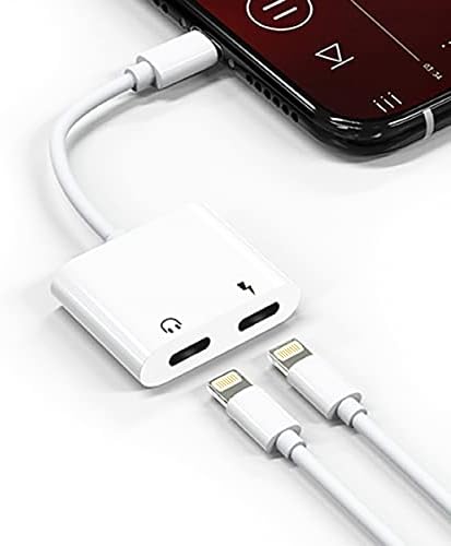 2 Paket Kulaklık Adaptörü için iPhone Çift,Apple Yıldırım şarj kablosu [Ses Müzik + Çağrı Sync] Dongle Splitter Aksesuarları