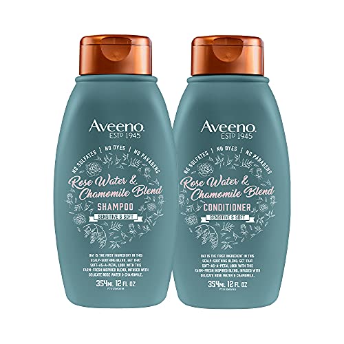 Aveeno Gül Suyu ve Papatya Karışımı Hassas Saç Derisi ve Yumuşak Saçlar için Nazik Kuru Şampuan, Sülfatsız Kuru Şampuan, Paraben