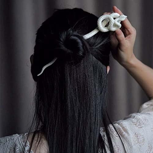 MAOMEİ Zarif Tatlı Kız Alaşım Saç Araçları Çin Tarzı Yılan Saç Sopa Antik Şapkalar Tek Kelime Saç Tokası Kadın Saç Aksesuarları