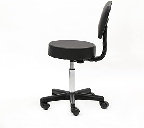 F-HAI Döner Tıbbi Salon Dışkı Kliniği Spa Masaj Dışkı Haddeleme Manikür Sandalye w/Arkalığı 42012977 (Renk: Siyah)