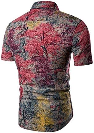 Tebreux Erkek Çiçekli Kıyafetler 2 Parça Gömlek ve Şort Takım Düğmeli Hawaii Eşofman Takımı
