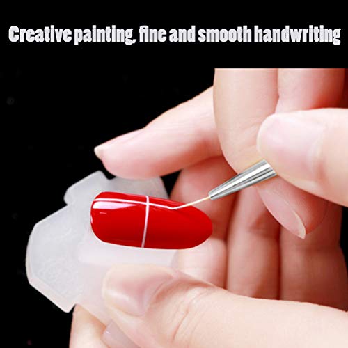 Nail Art Liner Fırçalar, 3 Adet Ince Tırnak Fırçası Kalem Seti Oje Jel Boyama Şeritleme Akrilik Tırnak Fırçaları Detaylar için,