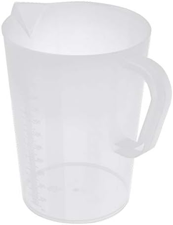 YOOJIA 1L / 2L 1 Paketi Plastik Sürahi Kapaklı ölçüm Fincan Soğuk Içecek Su Buz Çay Suyu Arı Şeffaf Kapaksız 2000 ml / 0.4 galon