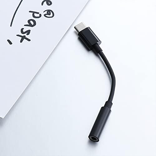 1 adet Tip-3'e. 5mm Kulaklık Kablosu Adaptörü USB 3. 1 Tip USB-Erkek 3. 5 AUX Ses Dişi Jack (Siyah) Cep Telefonu Otomobil Aksesuarları
