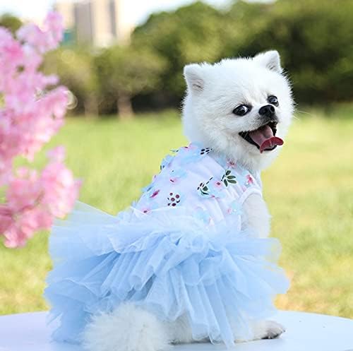 PİXRİY Köpek Elbise Tutu Etek Prenses Köpek Elbise Yelek Sevimli Bahar Yaz Pet Giyim Giyim Küçük Köpekler ve Kediler ıçin (Büyük,