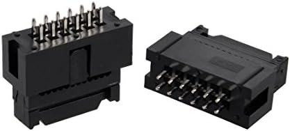 uxcell 10 Adet 2.54 mm Pitch 2x6-Pin Çift Sıralı Düz Kutu Başlık Konektörü PCB kartı Soketi