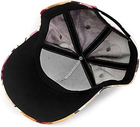 JMLYQS Bayan Beyzbol Şapkaları Moda Rahat Ayarlanabilir Spor, Bayanlar için Sevimli Şapkalar-Leopar Çita Baskı