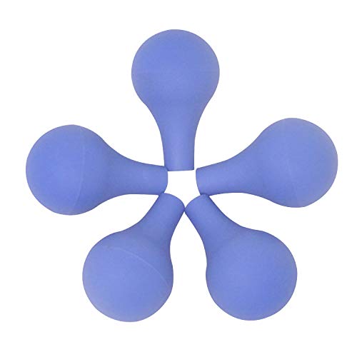 Honbay Laboratuvar Aracı 5 PCS Mavi Emme Topu Pipet Damlalık Kauçuk Ampul, Fit için 3 ml 5 ml 10 ml 15 ml 20 ml Pipetler