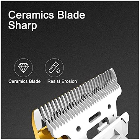 LyHomeAn Saç Kesme Aletleri Yıkanabilir USB Şarj Edilebilir Metal saç Kesme Makinesi ile Karbon Çelik Erkekler Düzeltici (Renk: