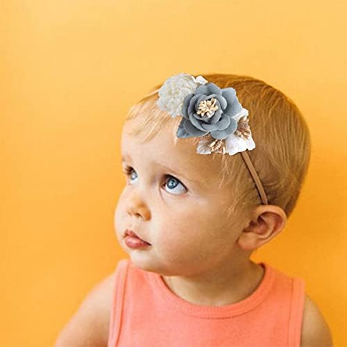 Bebek Kız Çiçek Headbands Set - 3pcs Çiçek Taç Yenidoğan Toddler Saç Aksesuarları mlıgrıl tarafından