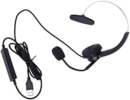 Tanke Telefon Kulaklığı VH530-USB telefon kulaklığı Gürültü Önleyici Mikrofonlu Ayarlanabilir Tek Kulak Kulaklık