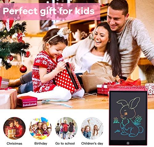 LCD yazma tableti çizim Kurulu 12 İnç Renkli Kız Oyuncaklar Noel doğum günü hediyesi için 3 4 5 6 7 Yaşındaki Kız Silinebilir