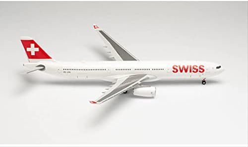 Herpa 571685 İsviçre Uluslararası Hava Hatları Airbus A330-300-HB-JHF Bern, Çok Renkli
