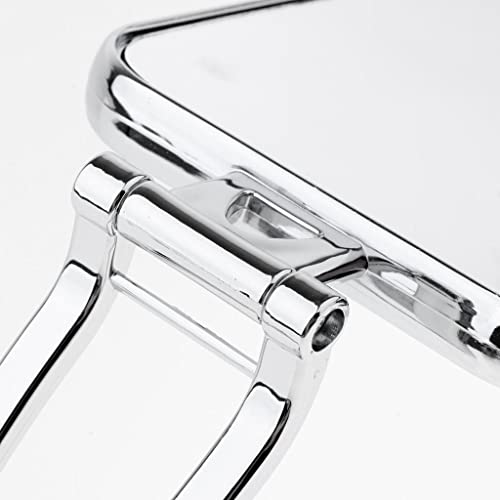 Jenerik 8xDurable Makyaj Aynası Yurt Banyo Kare Serbest Duran Aynalar Gümüş