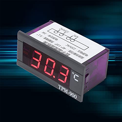 LCD Termometre, LCD Üç Haneli Ekran Sıcaklık Panel Metre Soğutma Ekipmanları için Soğuk Zincir Odası için Gömülü Tasarımlı Mükemmel