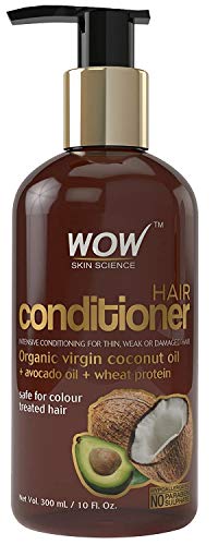 WOW Hindistan Cevizi ve Avokado Yağı Paraben ve Sülfat İçermeyen Saç Kremi, 300mL ve Wow Elma Sirkesi Şampuanı, %99 Saf Aloe