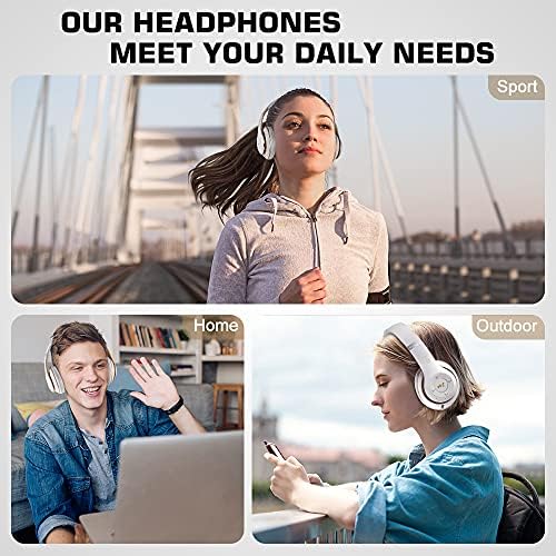 Kulak Üstü 6S Kablosuz Bluetooth Kulaklıklar, Hi-Fi Stereo Katlanabilir Kablosuz Stereo Kulaklıklar Dahili Mikrofonlu Kulaklıklar,