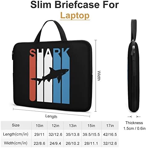 Retro köpekbalığı dizüstü kol taşıma çantası Tablet bilgisayar koruma çantası kolu ile 12 inç için