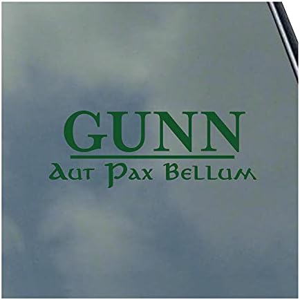 Gunn İskoç Klan Hattı Metin Vinil Sticker Çıkartma Aile