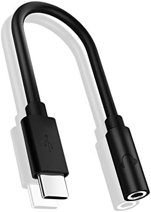 Yüksek Güvenlik USB-C için 3.5 mm Kulaklık Adaptör Kablosu 2-Pack, Smartilike Tipi C Aux Ses Jack Dönüştürücü Uyumlu withfor