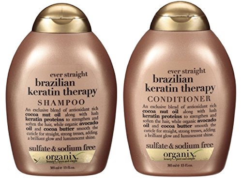 Organix Ever Straight Brezilyalı Keratin Tedavisi, DUO Set Şampuan + Saç Kremi, 13 Ons, Her Biri 1