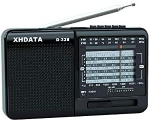 XHDATA D-328 Kısa Dalga AM FM DSP Taşınabilir Küçük Çok Bantlı Radyo Stereo MP3 Çalar Şarj edilebilir Pil ile Kulaklık Jakı USB