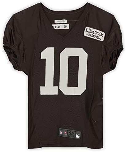 Taywan Taylor Cleveland Browns Uygulaması-2020 NFL Sezonundan 10 numaralı Kahverengi Formayı Kullandı - 44 Beden-İmzasız NFL