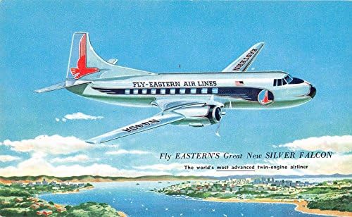 Doğu Hava Hatları Gümüş Falcon Uçuş Vintage Kartpostal J30456