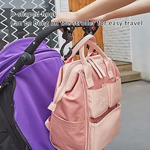 WUQIAO Hafif Bebek Bezi Değiştirme Çantaları Taşınabilir Rahat Yenidoğan Bezi Sırt Çantası, Çift Omuz / Tek Omuz, ayarlanabilir