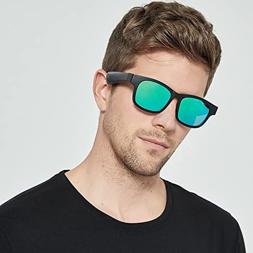 Kesoto Kemik Iletim Akıllı Gözlük Güneş Gözlüğü Bluetooth Kulaklıklar, El-Ücretsiz Arama / Açık Kulak Müzik Gözlük Erkekler ve