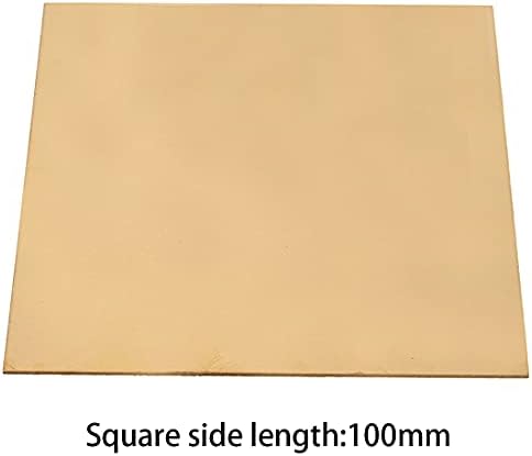 Kapper H62 Pirinç Levha Levha, Kalınlık: 2mm, Yan Uzunluk: 100mm, İşleme ve Dekorasyon Endüstrisinde Kullanılan Bakır Levha,