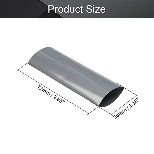 Othmro pil Shrink Wrap PVC ısı Shrink boru düz Genişliği 30mm, uzunluk 72mm için büyük pil paketi güç şeffaf renk