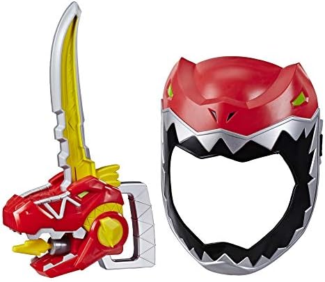 Power Rangers Playskool Kahramanlar Zord Kılıç, Kırmızı Ranger Roleplay Maske ile Kılıç Aksesuar, Dino Şarj Inspired Oyuncak