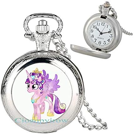 Cıoaqpyırow Unicorn Pocket saat Kolye, Narin Takı, Her Gün Takı, Minimalist Takı, Onun için Hediye, Fairytale Pocket saat Kolye,