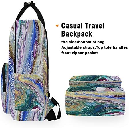 Ebru sanat altın tozu omuz sırt çantası öğrenci hafif bebek bezi çantası seyahat çocuk kız erkek için