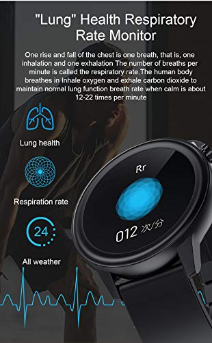 Termometre İzle Solunum Hızı İzle, Sağlık İzleme Spor Akıllı İzle Spor İzci Vücut Sıcaklığı Kontrolü için, Solunum Hızı Kalp