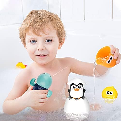 DY-GO banyo Oyuncakları-Küvet Oyuncaklar için 1-3, 4, 5 Yaşındaki Oyuncaklar Hediye için Erkek Kız, Pop-up Hatch Yumurta, Rüzgar