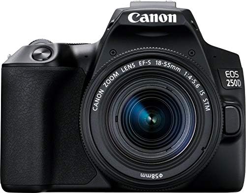 Canon EOS 250D (Rebel SL3) 18-55mm ıs STM Lensli DSLR Fotoğraf Makinesi (Uluslararası Model) (Siyah)