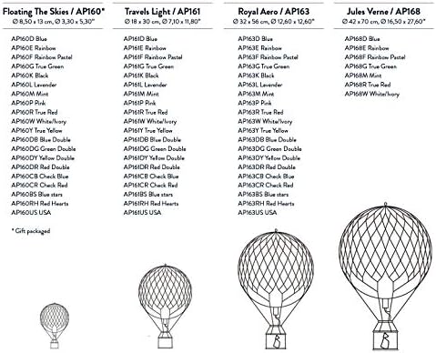 Otantik Modeller, Gökyüzünde Yüzen Hava Balonu, Asılı Ev Dekorasyonu - 11.80 inç Yükseklik, Ev Dekorasyonu için Tarihi Sıcak