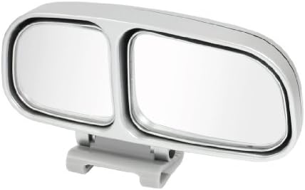 uxcell Araba Sağ Yan Dikiz Çift Ayarlanabilir Kör Nokta Ayna Gümüş Ton Kabuk 13x4x7. 5 cm