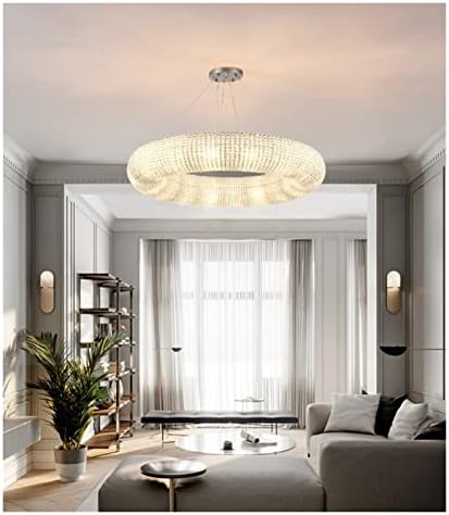 LED Avizeler, modern LED Kristal avize Krom yuvarlak tasarım kolye ışık yatak odası oturma odası için kapalı ışık Deco armatürleri