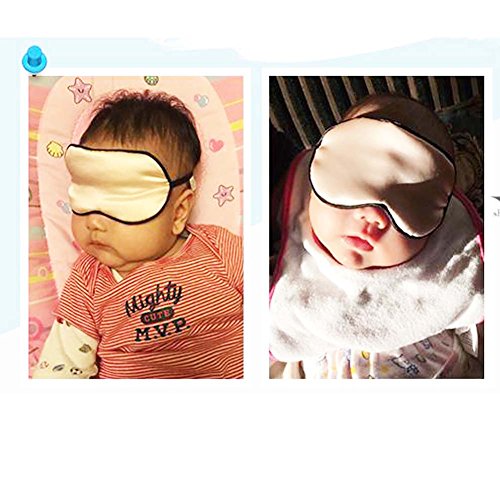 Bebek için Dut İpek Sevimli Uyku Göz Maskesi Yumuşak Siperliği, Kırmızı
