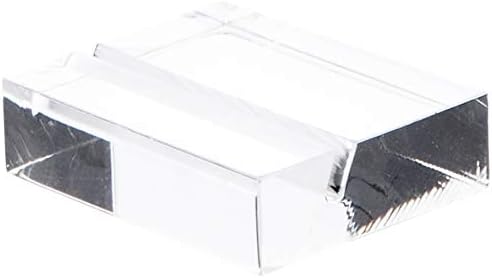Plymor Şeffaf Akrilik Blok ile İşareti Ekran Tutucu Yuvası, 3 W x 1.5 D x .5 H