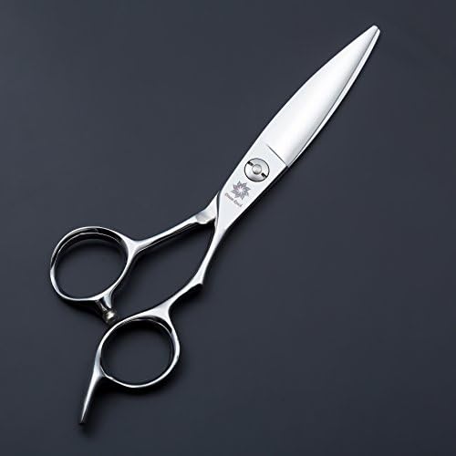 Kuaförlük Makas Düz Kenar Bıçak-6.0 Kuaför Makas-Berber Saç Kesme Makası Japon 440C Paslanmaz Çelik-Aile veya Profesyonel Kullanım