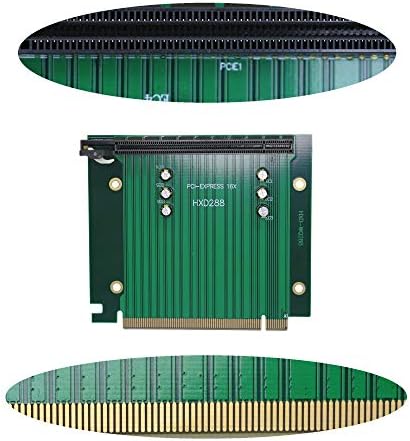 GİNTOOYUN Pcı - E 16x Yükseltici Kart, PCI Express 3.0 16X Uzatma Kablosu 90 Derece Yüksek Hızlı Yükseltici Kart-80mm
